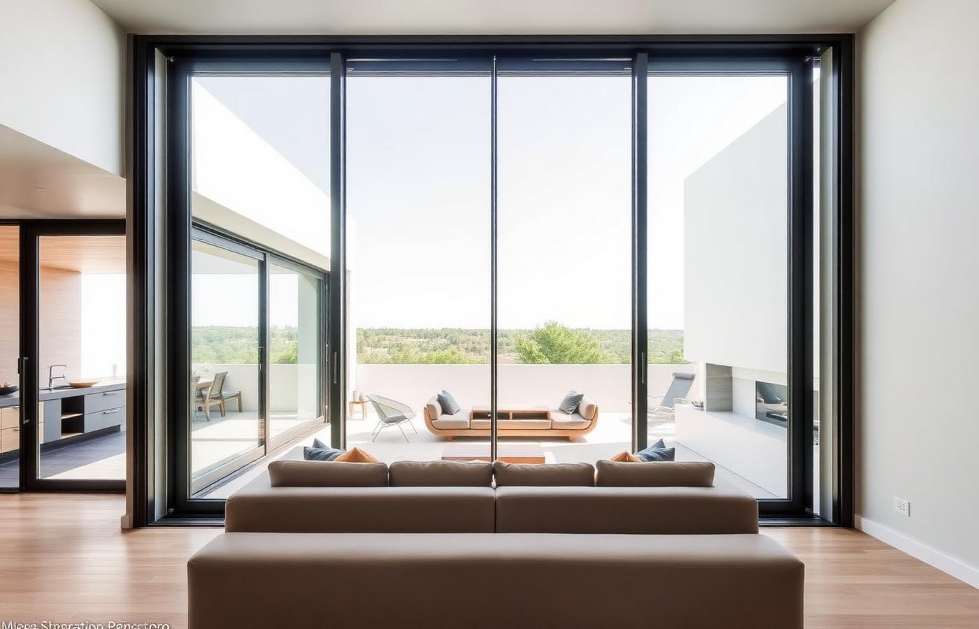 Interior daylight through a FensPro thermally broken system